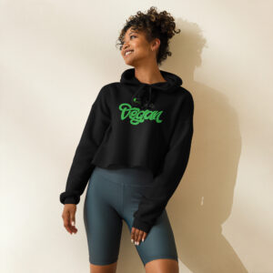 100% Organic Vegan - Crop Hoodie