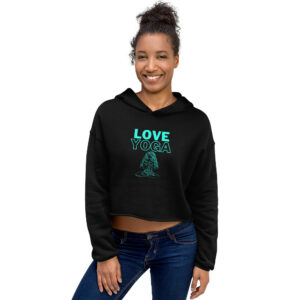 Love Yoga - Crop Hoodie
